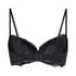 Marine Padded Underwired Bra, Black