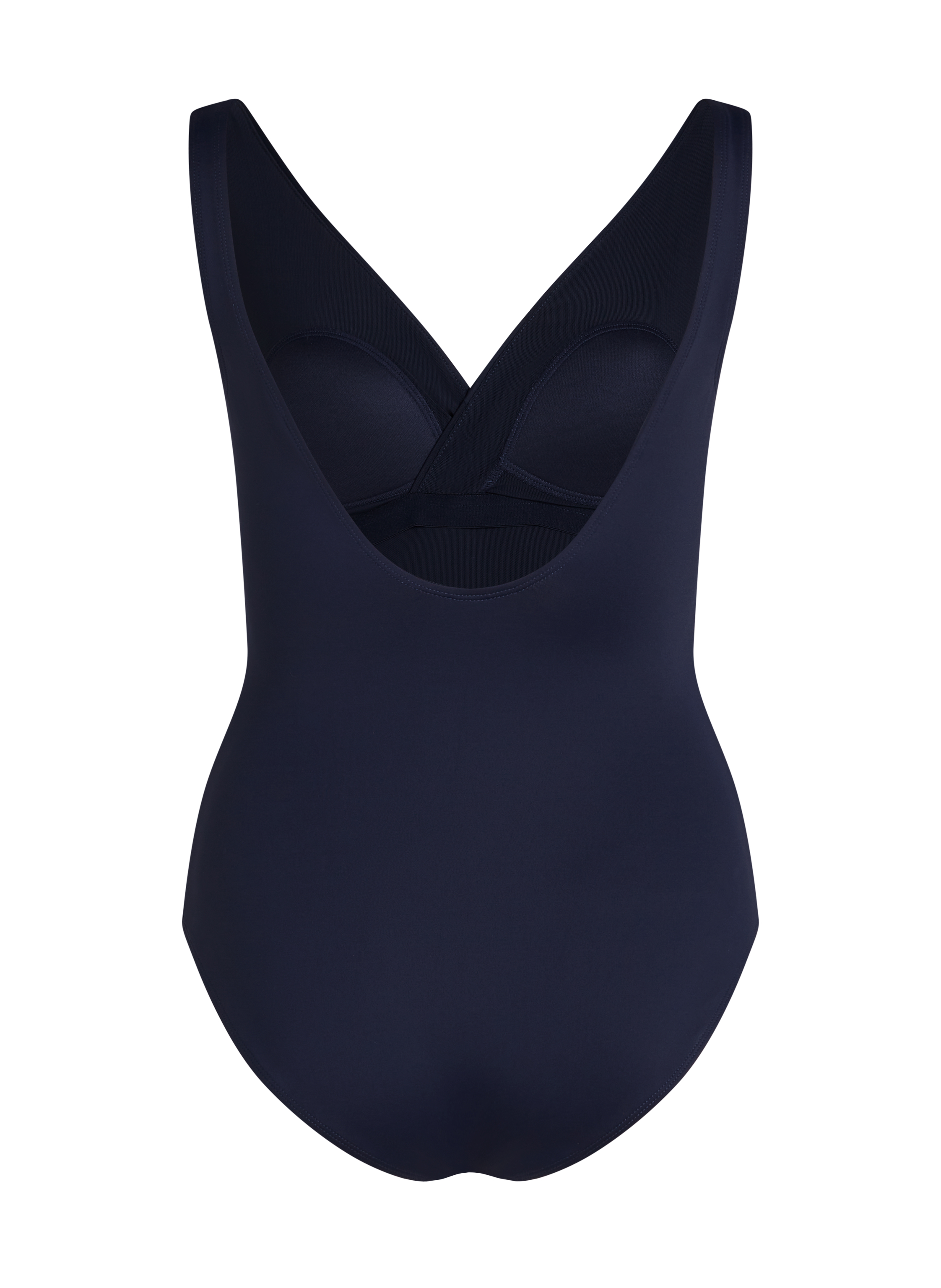 Shaping Bathingsuit Shell Mesh, Blue, main