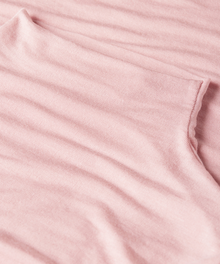 super soft Turtleneck Shirt with Cashmere, Pink