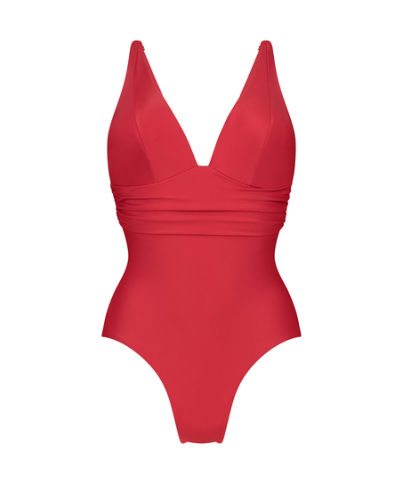 Luxe Shaping Swimsuit, Red