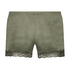Velvet lace shorts, Green