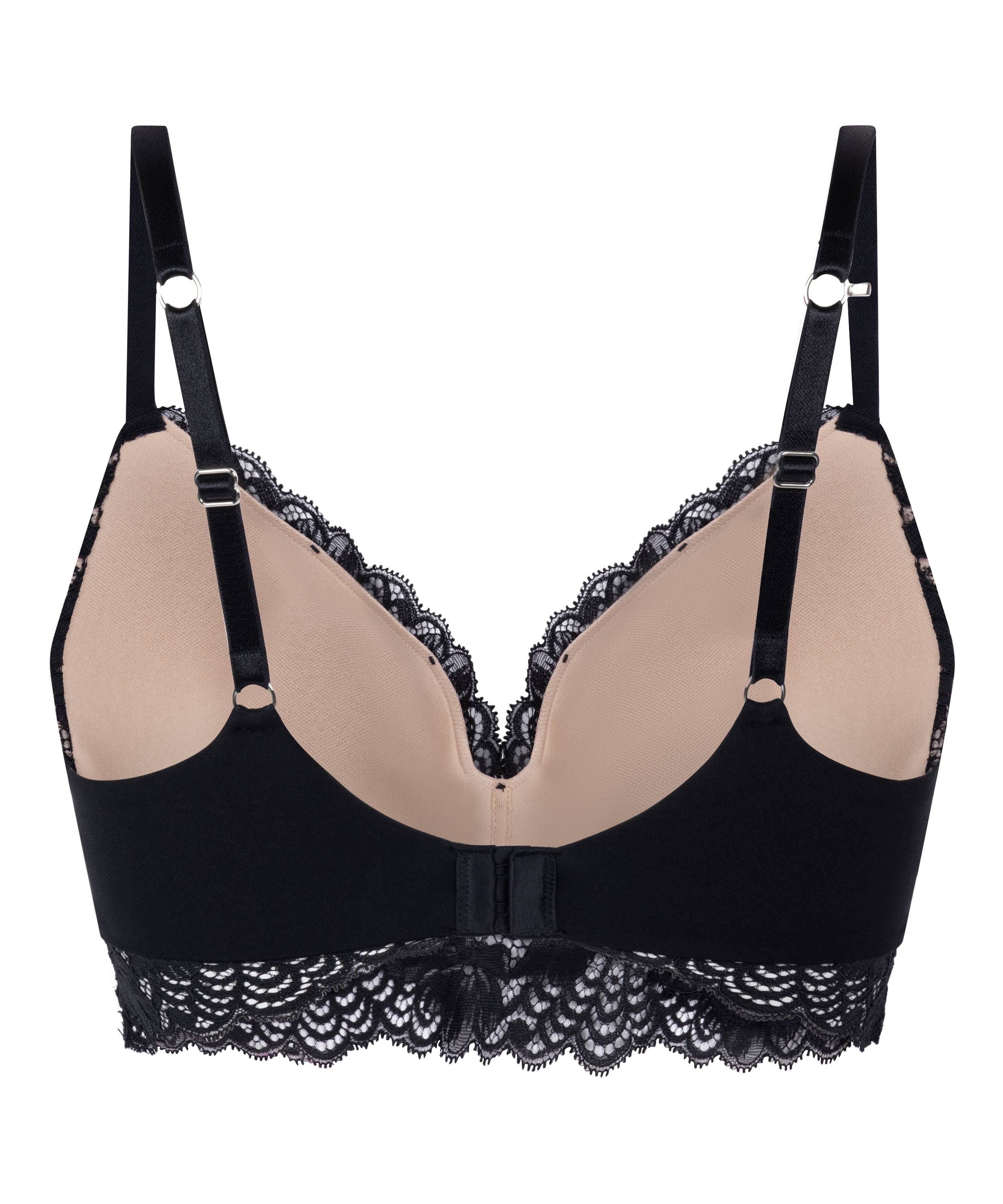 Andrea Padded Non-Wired Bra, Black, main