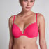 Scallop padded underwired bikini-top, Pink