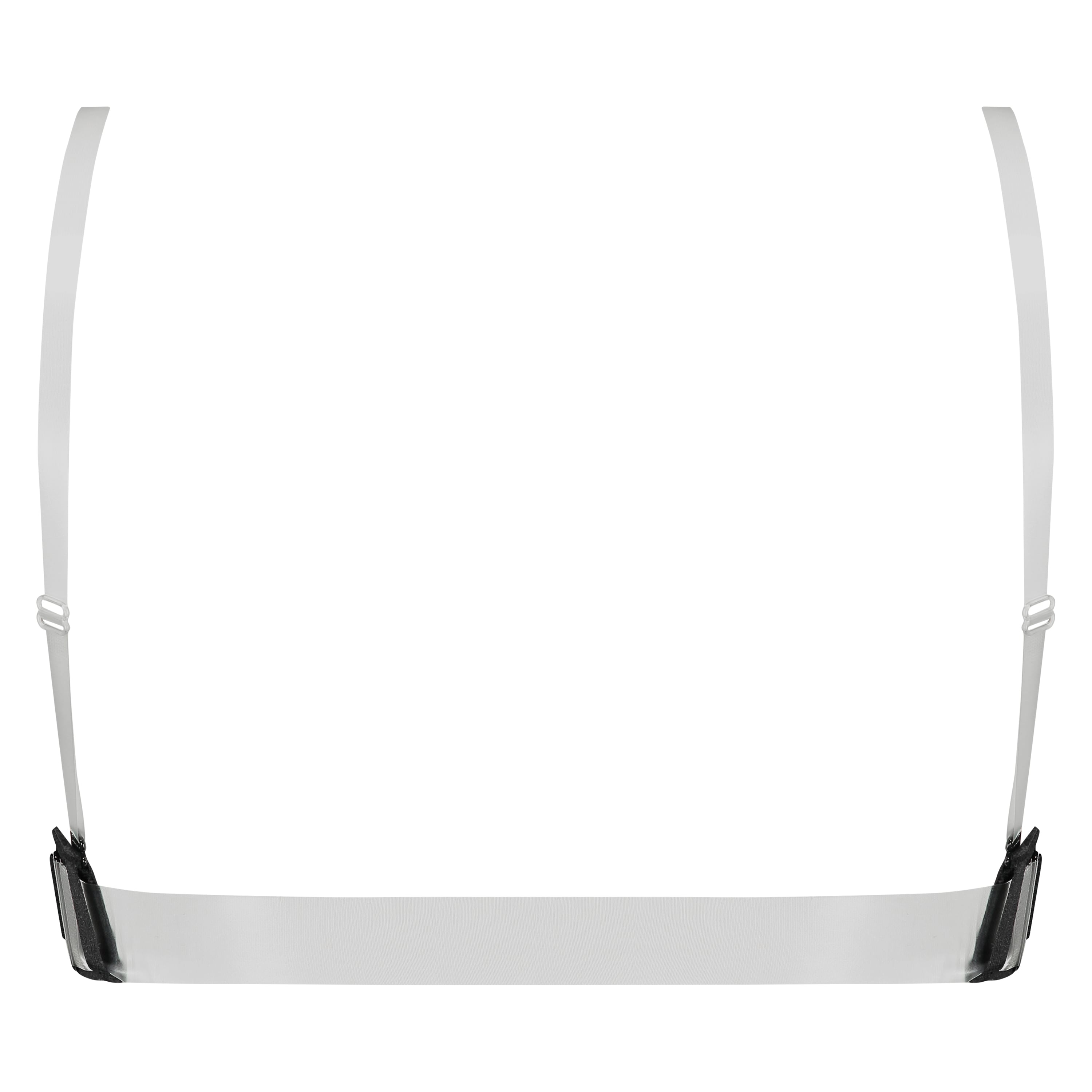 Transparent Back Padded Strapless Underwired Push-Up Bra, Black, main