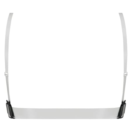 Transparent Back Padded Strapless Underwired Push-Up Bra, Black