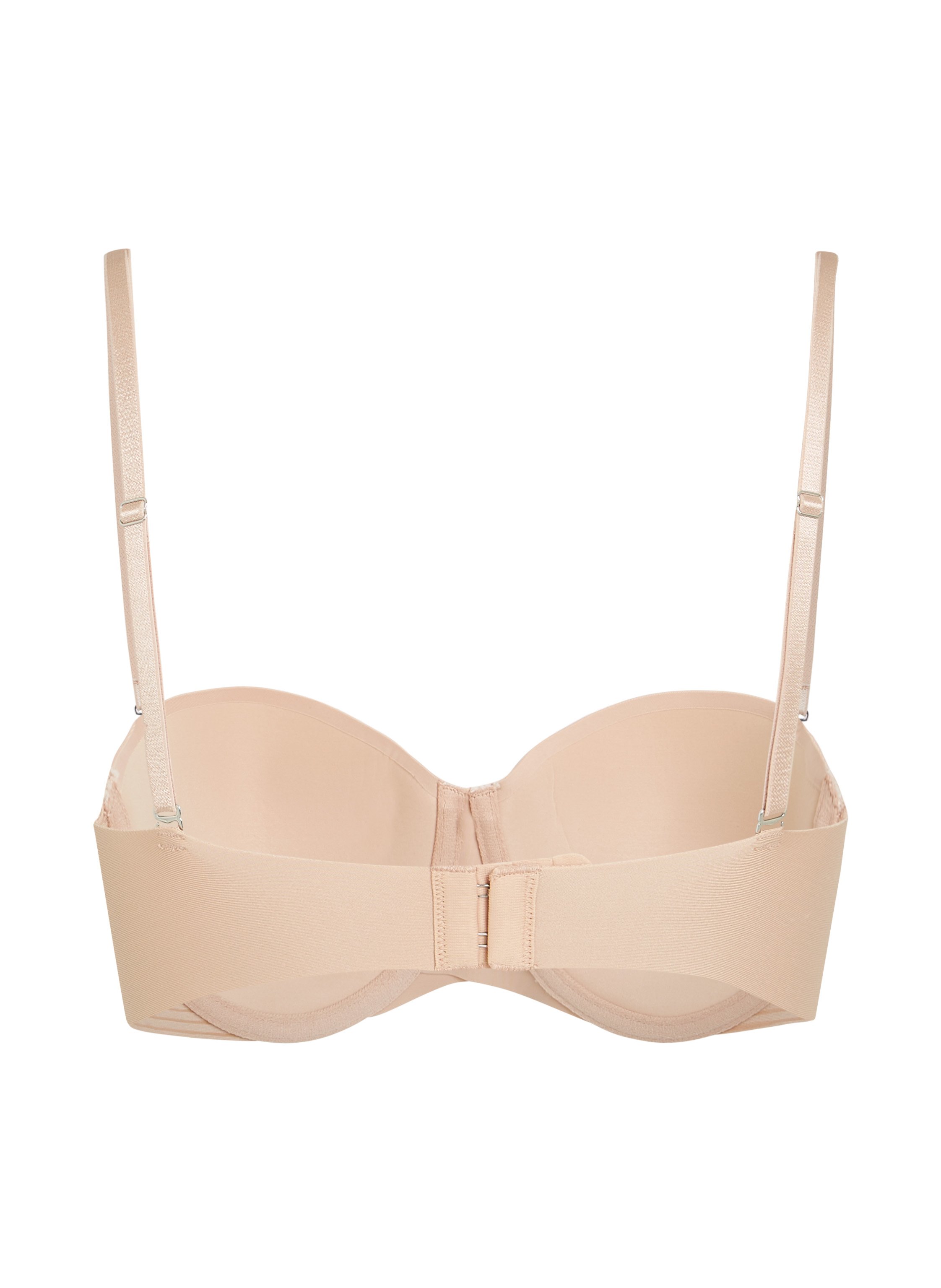Jane Padded Strapless Underwired Bra, Beige, main