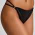 Hilton Highleg Thong, Black