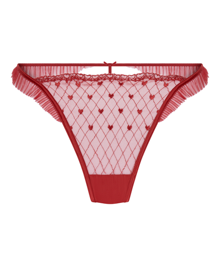 Cordelie Highleg Thong, Red