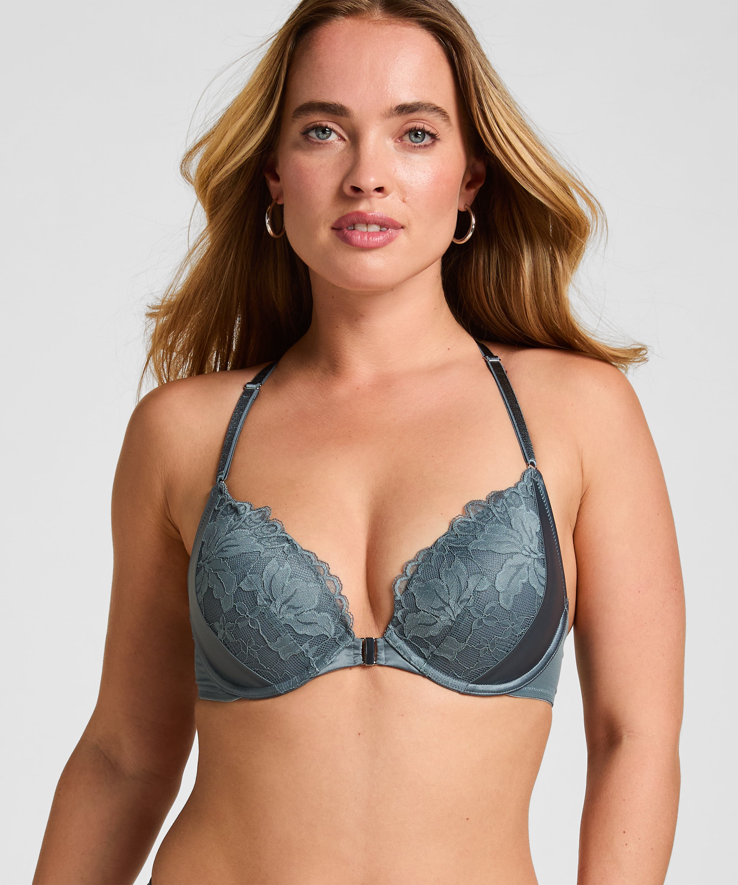 Push-Up Bra Viktoria, Blue, main