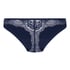 Lace Back Invisible Thong, Blue