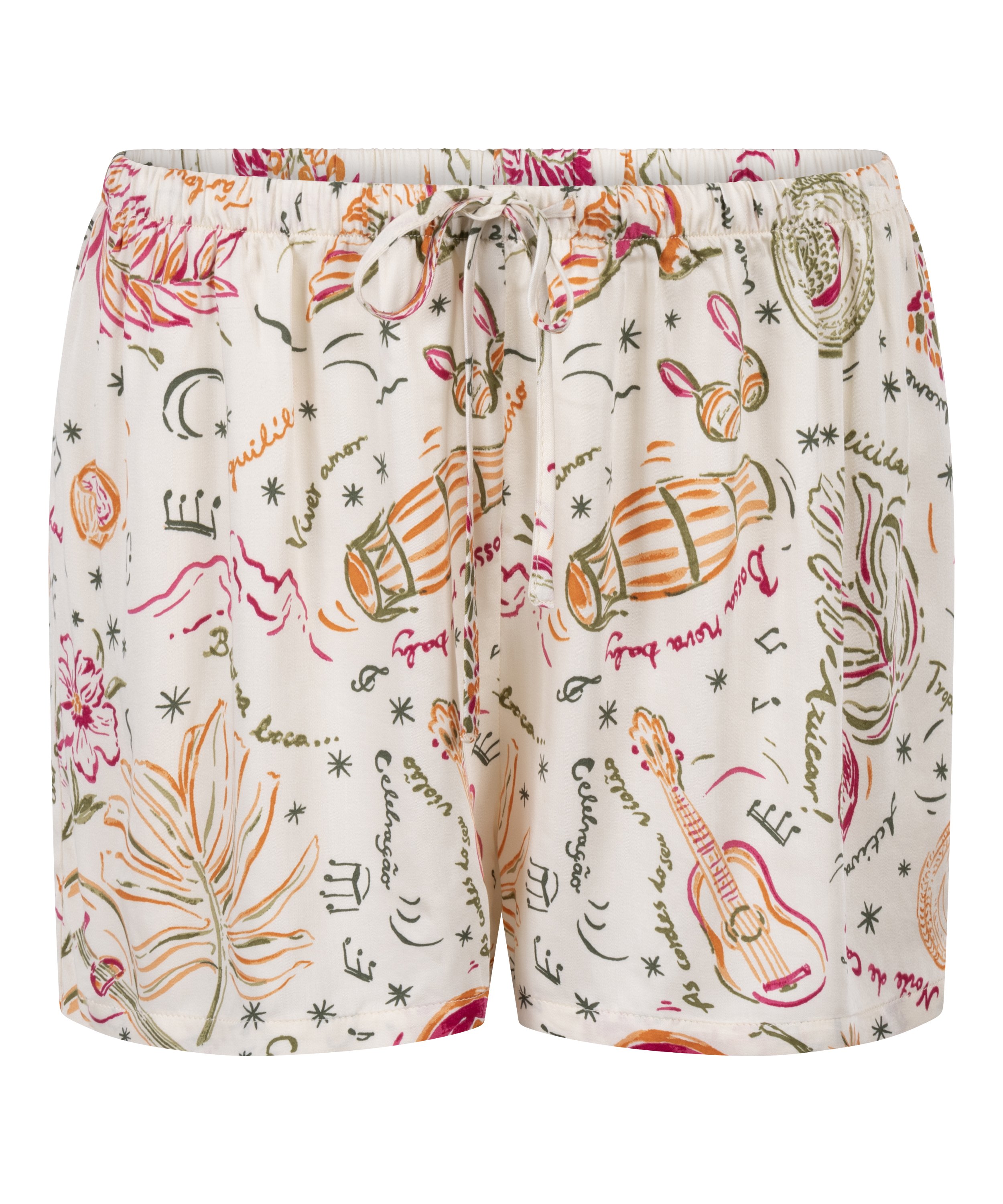 Satin Short, White, main