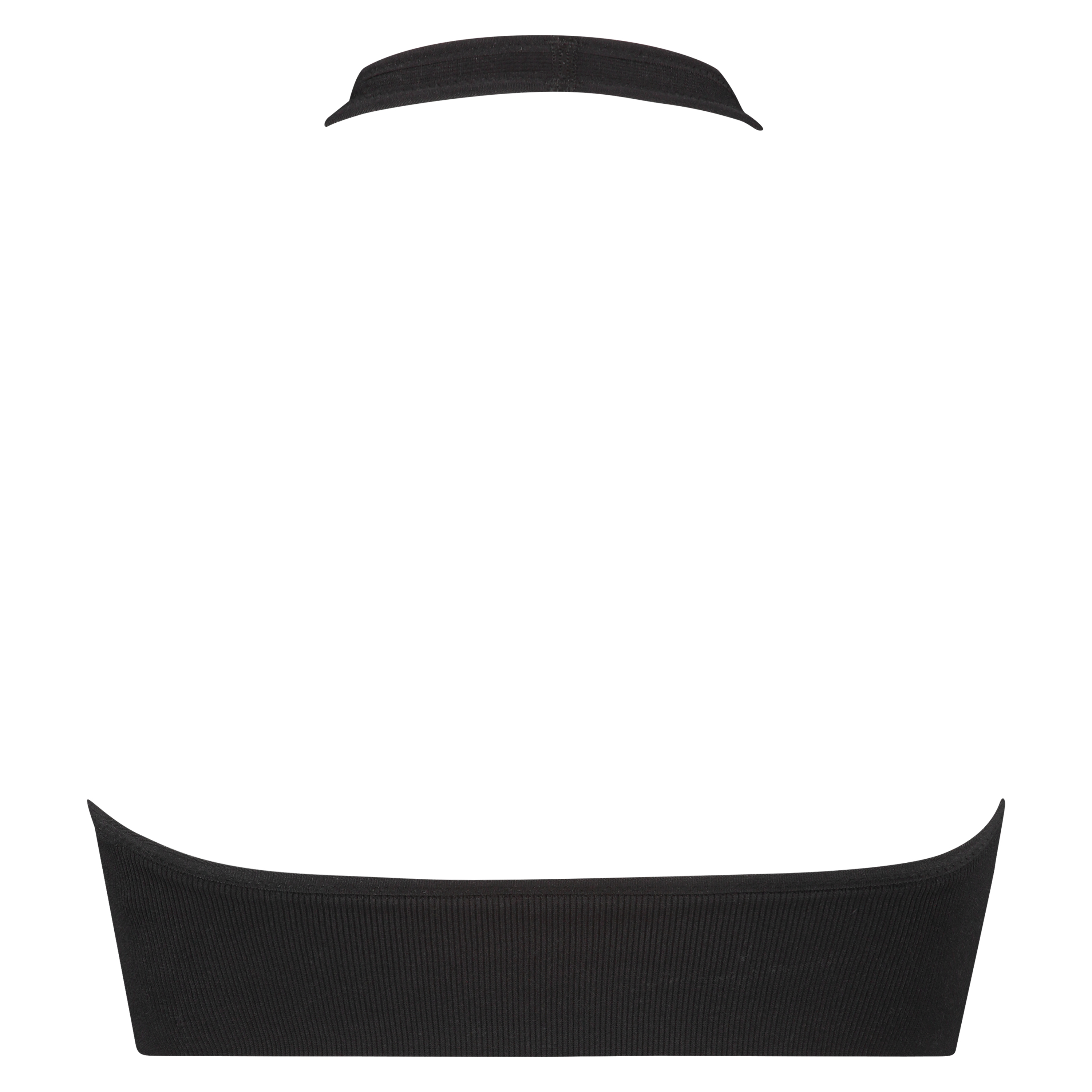 Seamless halter bralette, Black, main