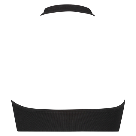 Seamless halter bralette, Black
