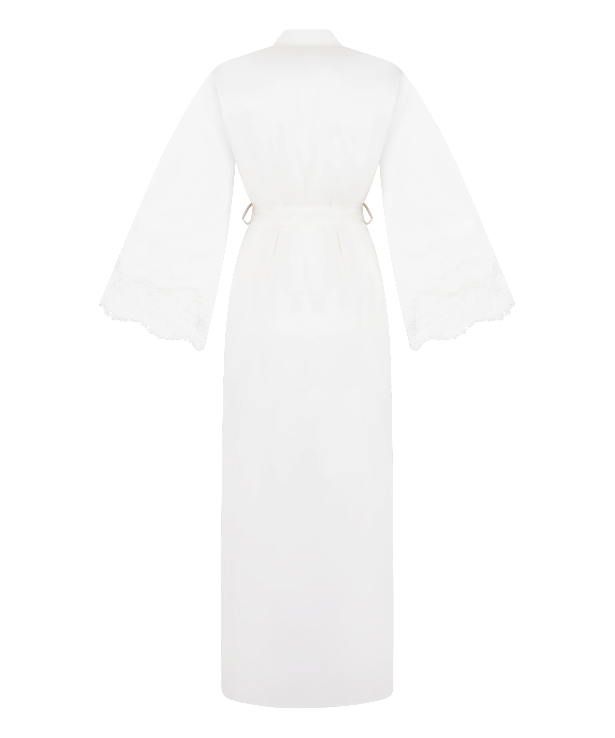 Kimono Long Satin Valerie, White, main