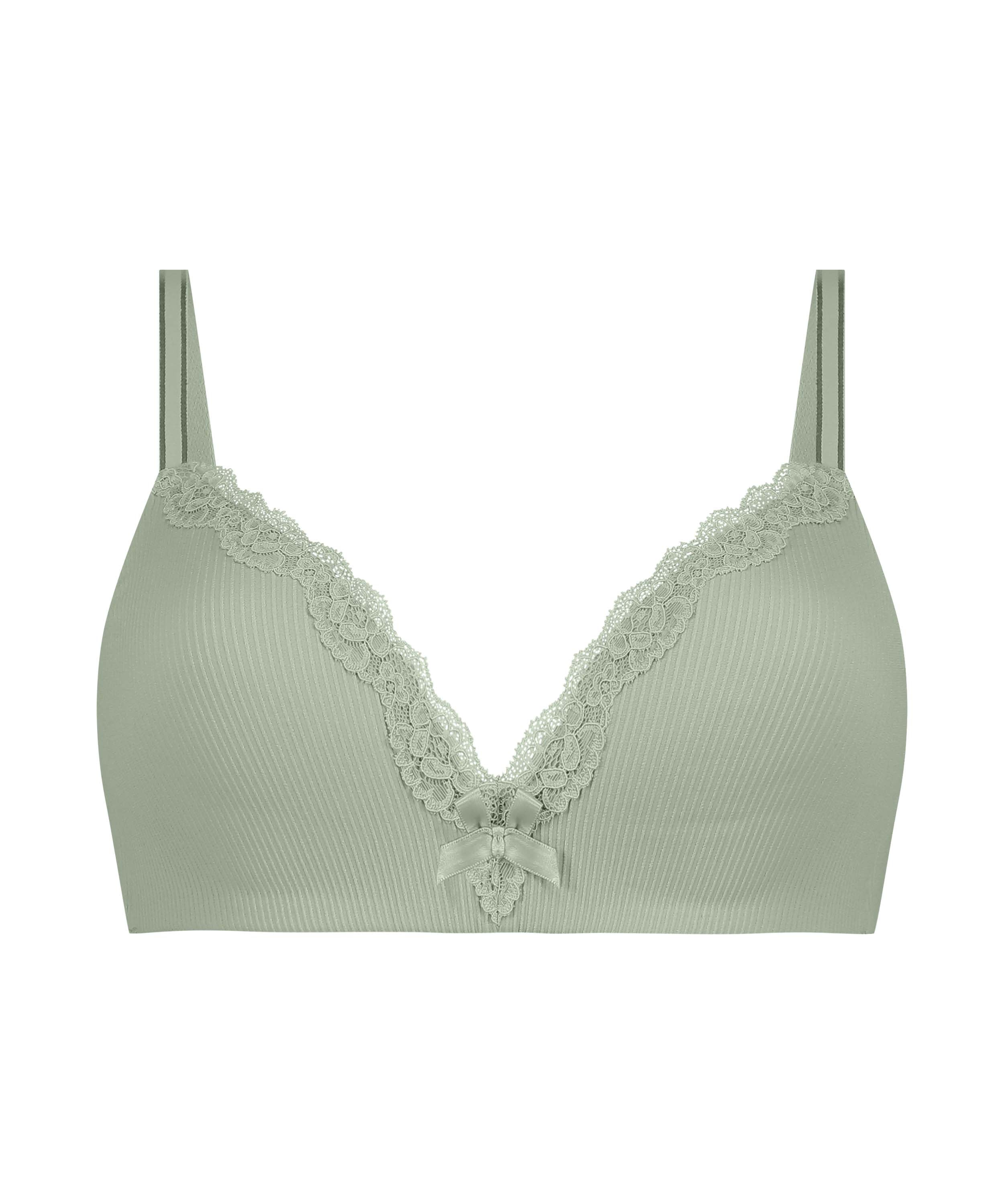 Lola Padded Non-Wired Bra, Green, main