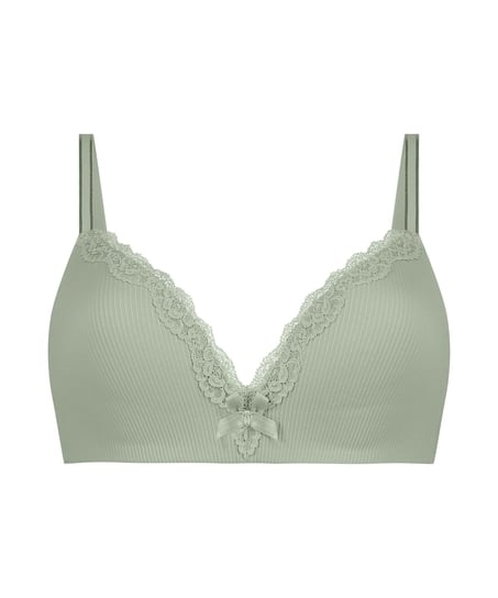 Lola Padded Non-Wired Bra, Green