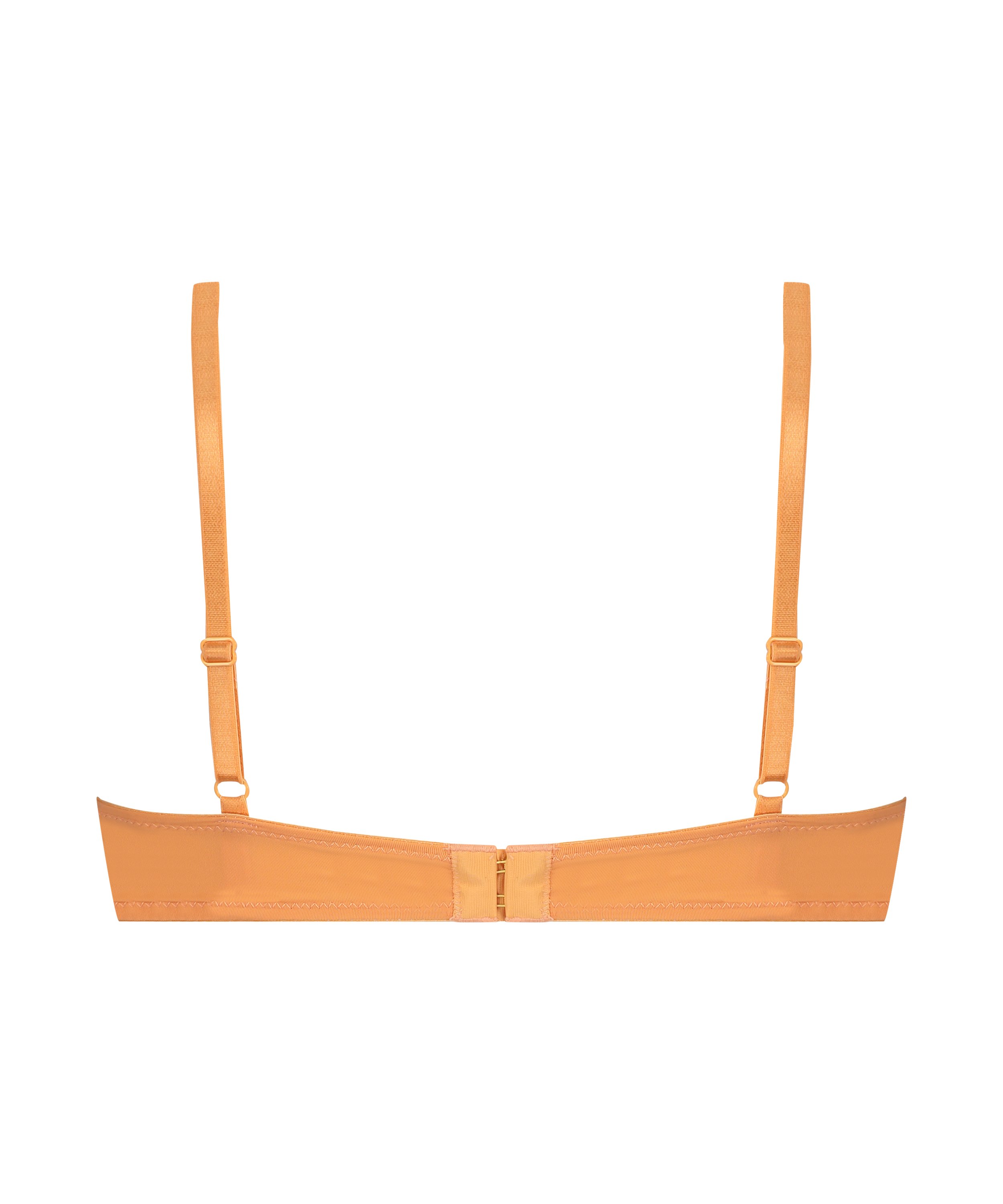 Plunge Padded Underwired Bra, Orange, main