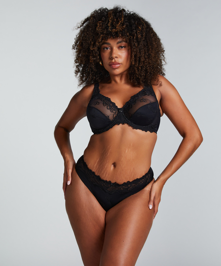 Diva thong short, Black