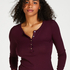 Long-Sleeved Pyjama Top, Purple