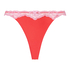 Lace & Shine Thong, Red
