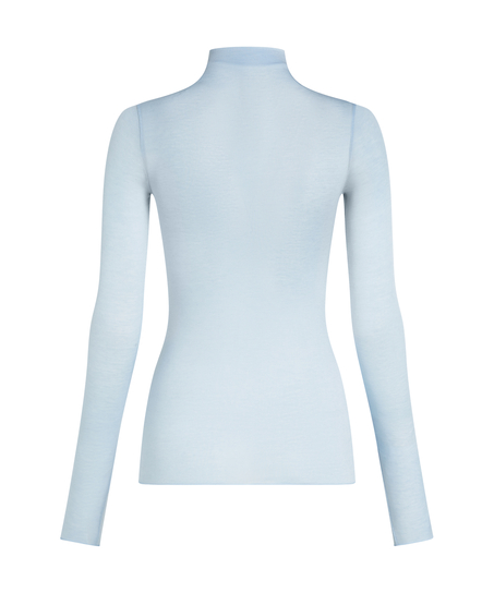 super soft Turtleneck shirt with Cashmere, Blue