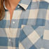 Flannel Pyjama Top, Blue