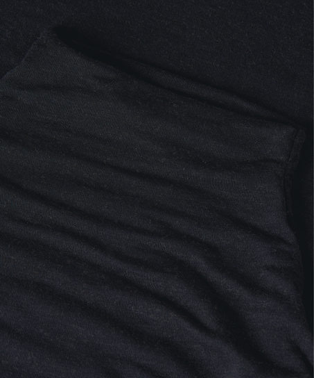 super soft Turtleneck Shirt with Cashmere, Black