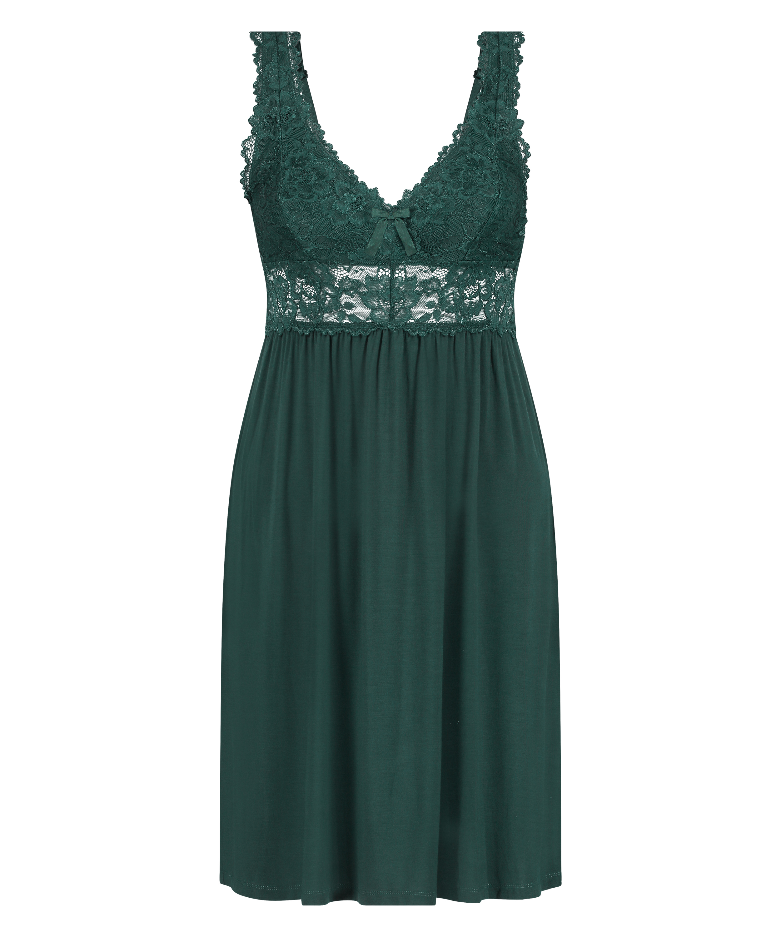 Nora Lace Slip Dress, Green, main