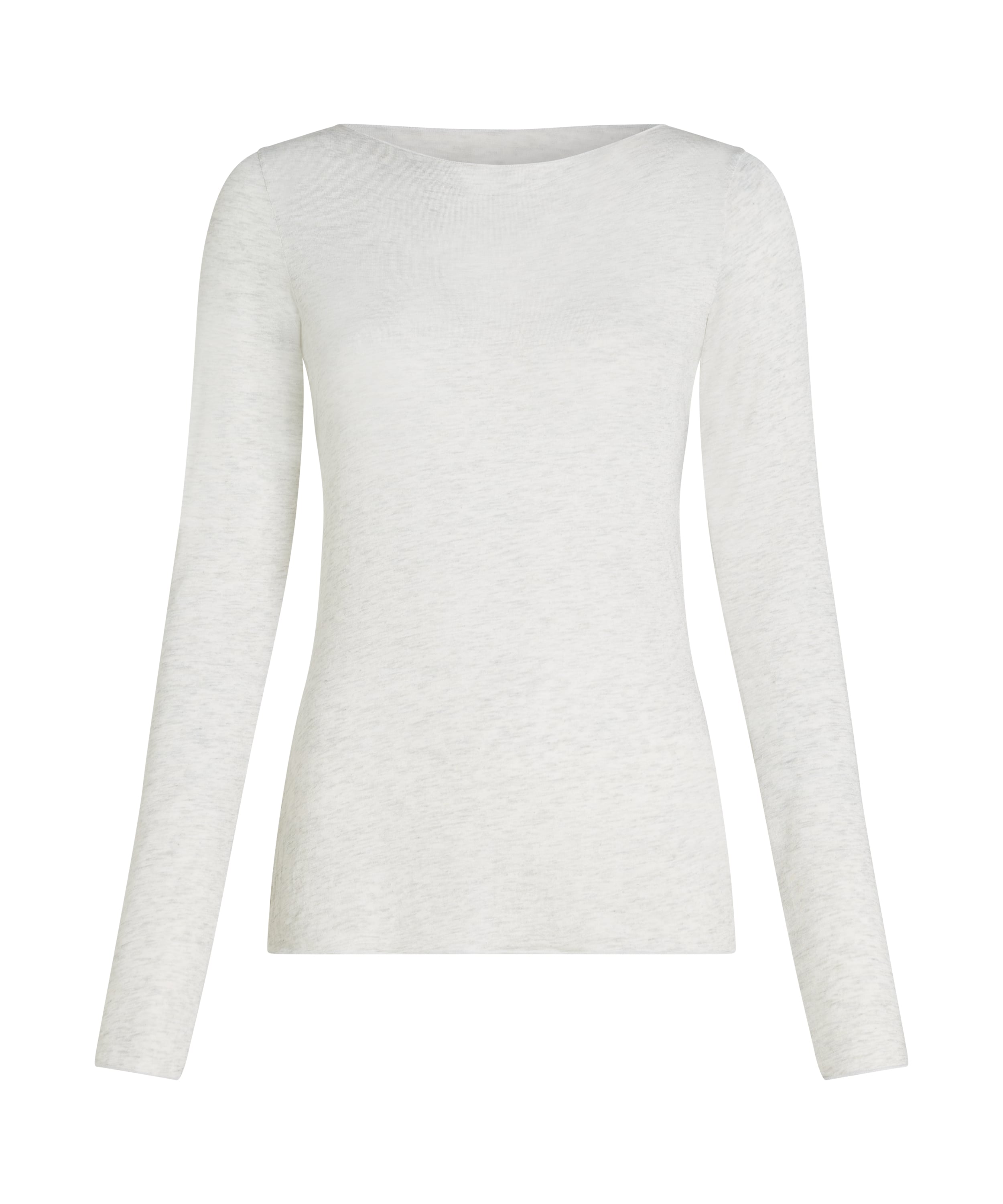 super soft Boatneck Shirt with Cashmere, Gray, main