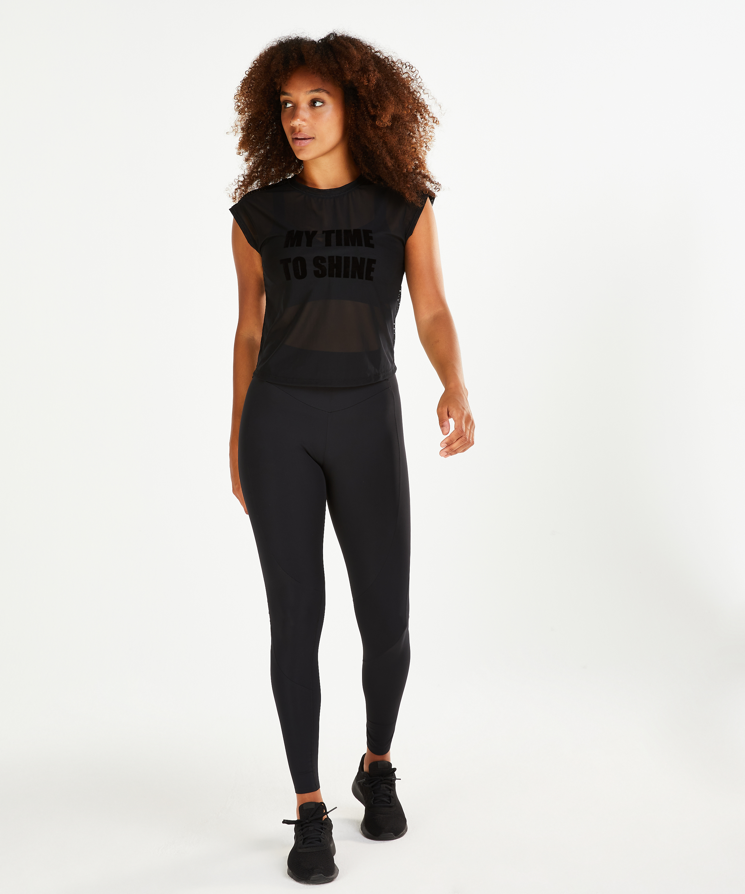 HKMX Time to shine Sports top, Black, main