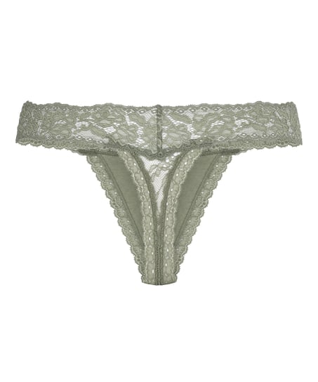 Madison Extra Low Thong, Green