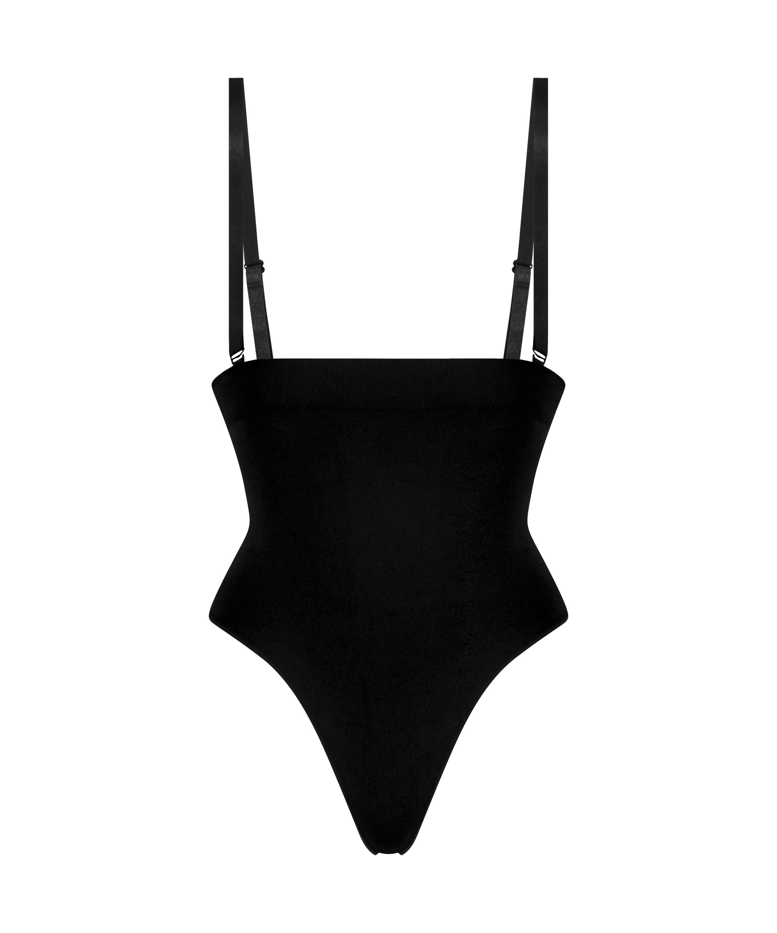 Seamless Enhancing High Waisted Thong, Black