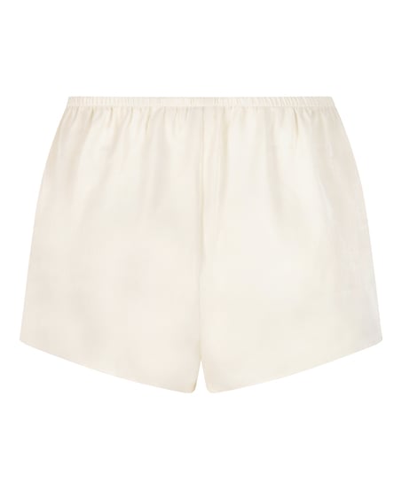 Short Satin Minimal, White