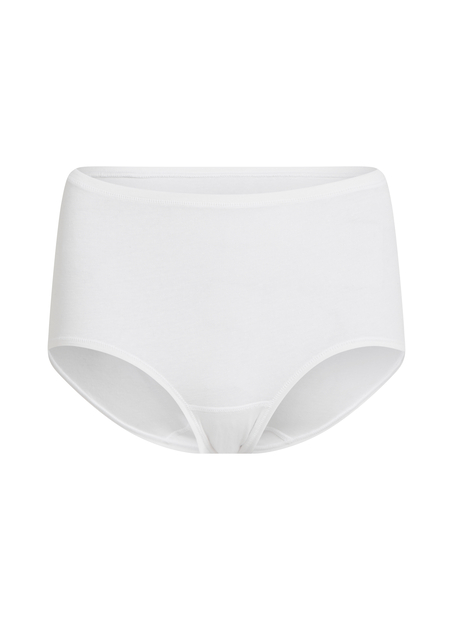 Mid Waisted Knickers Superslip, White
