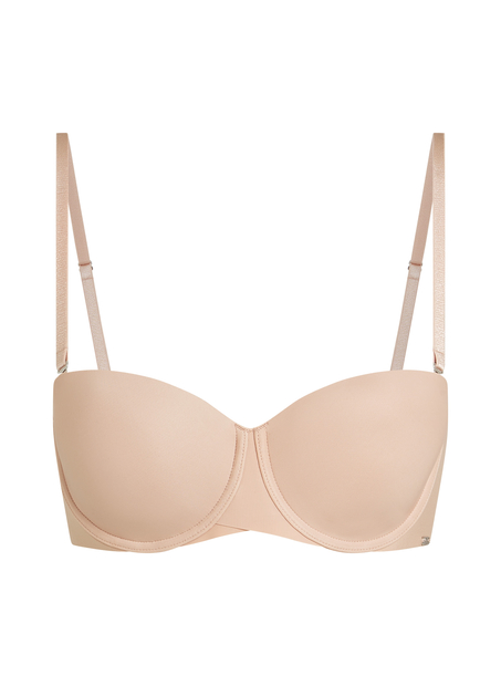 Jane Padded Strapless Underwired Bra, Beige