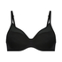 Mesh Padded underwired bra, Black