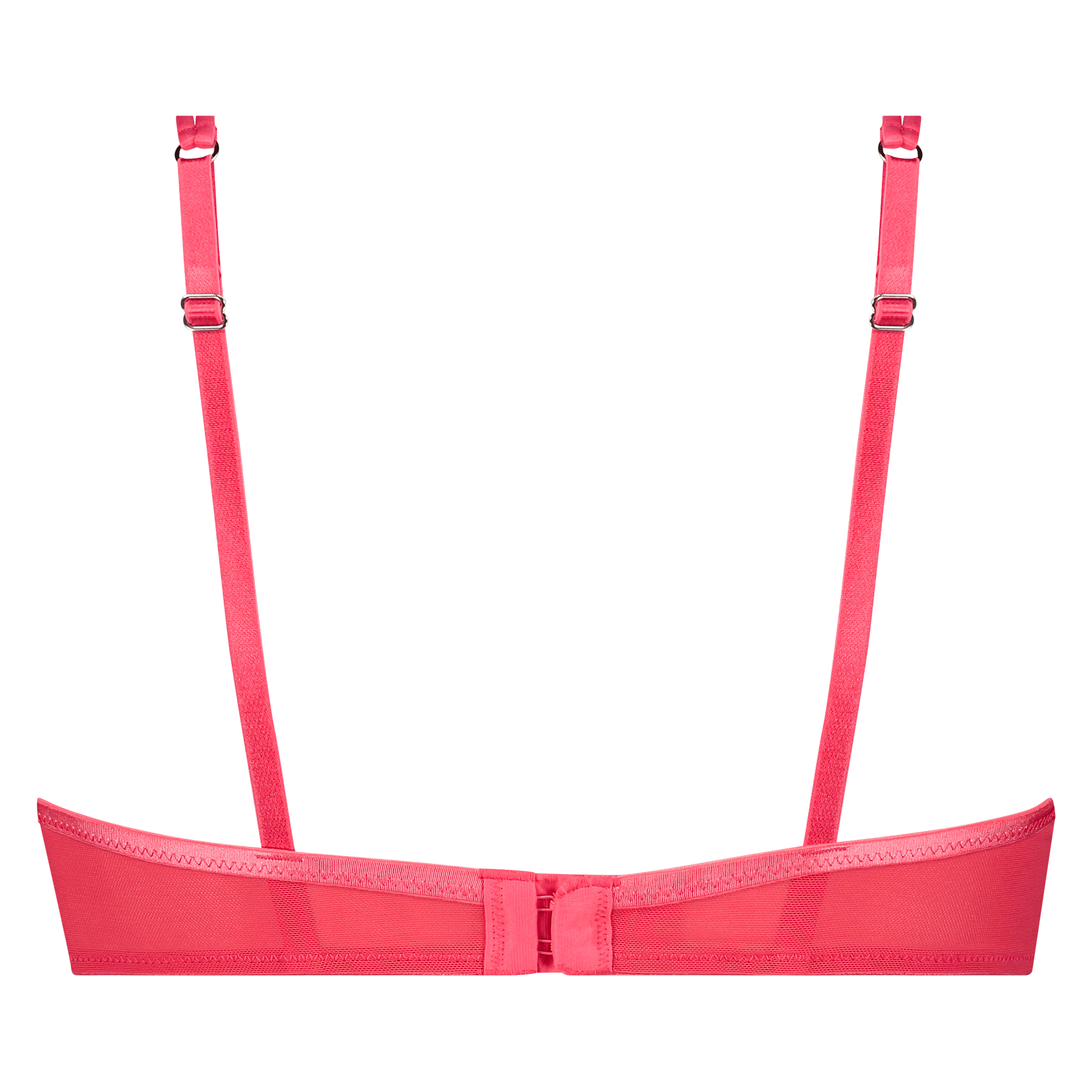 Padded Underwired Demi-Cup Bra Duckie, Red, main