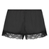 Satin pyjama shorts, Black