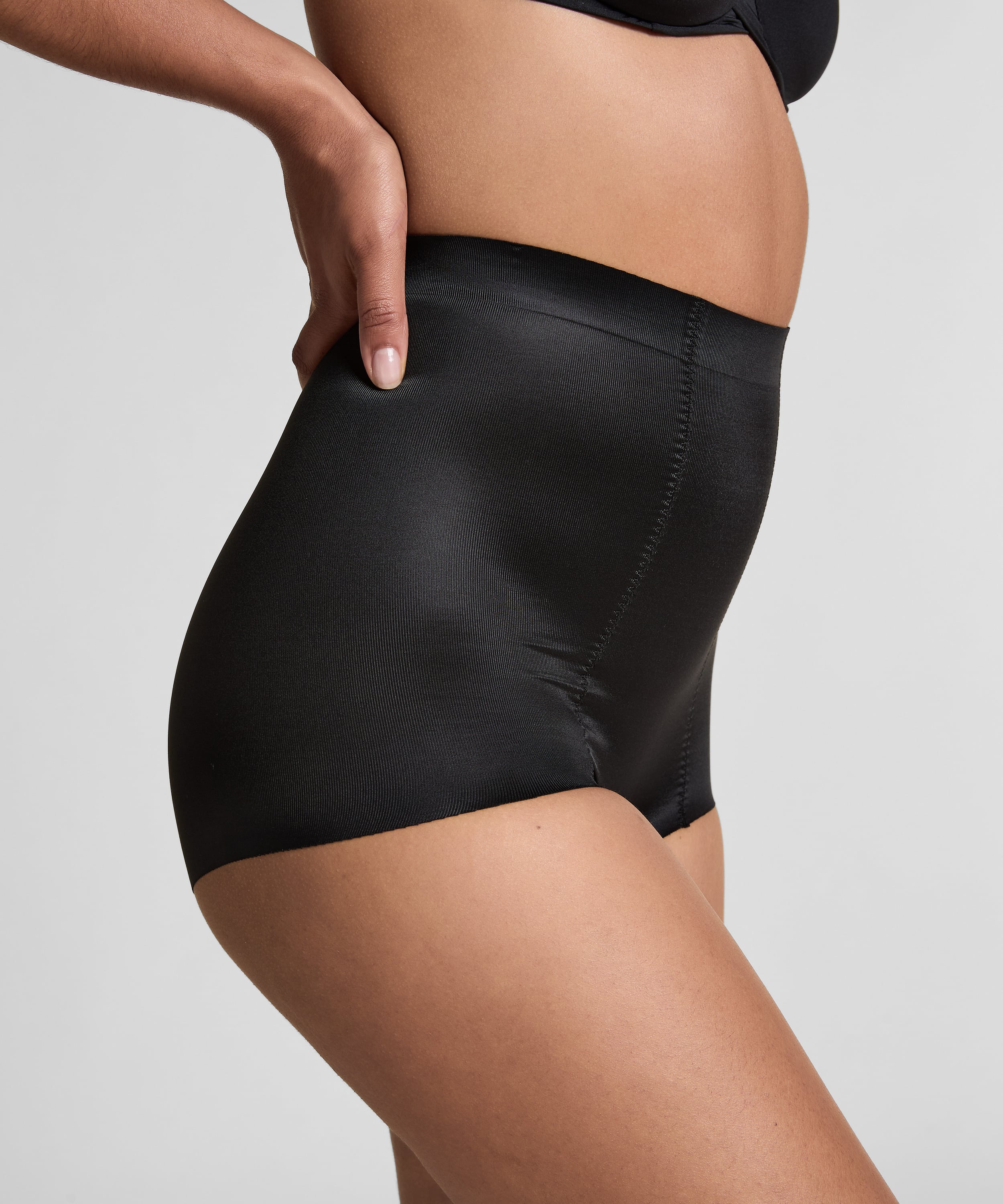 Sculpting scuba high waisted brief, Black, main