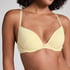 Pointelle Padded Underwired Bra, Yellow