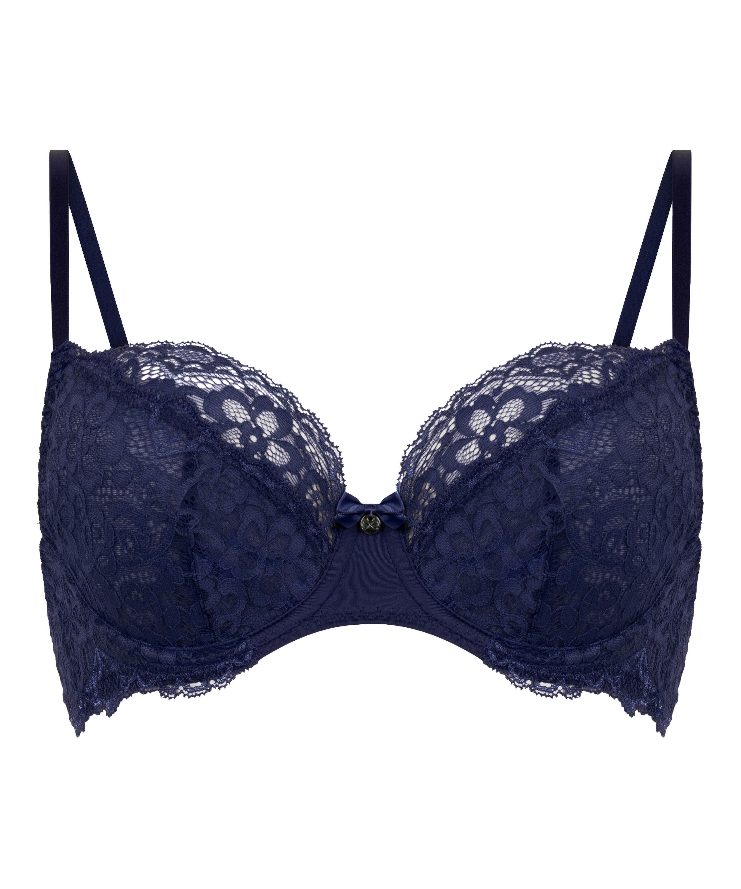 Marine Non-Padded Underwired Bra, Blue