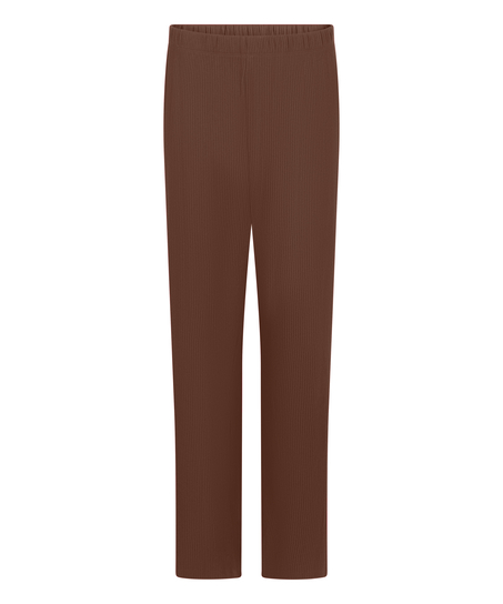 Brushed Jersey Trousers, Brown