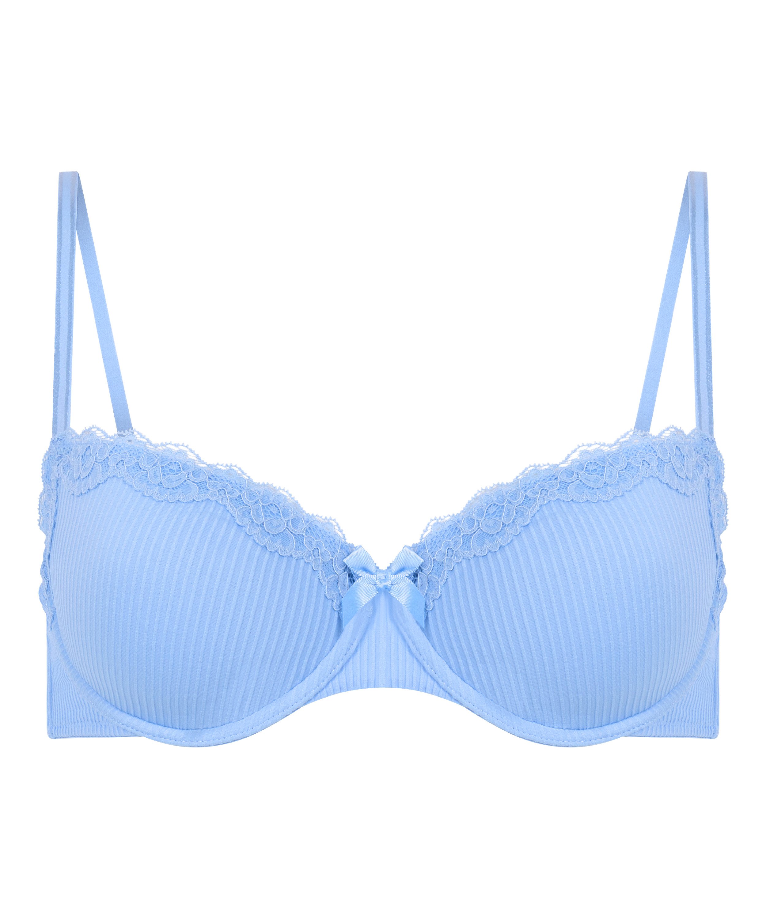 Lola Padded Underwired Bra, Blue, main