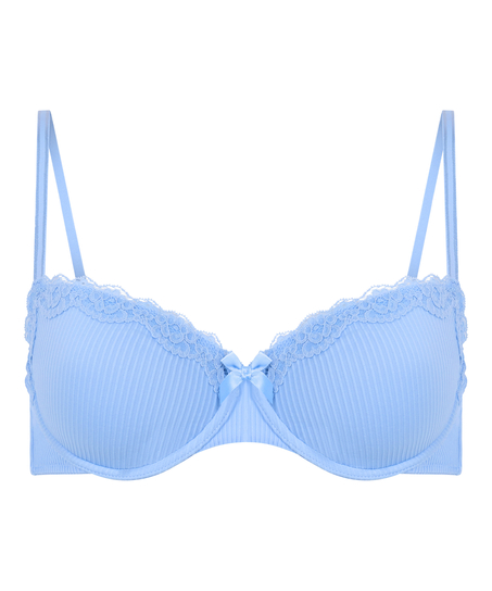 Lola Padded Underwired Bra, Blue