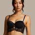 Jamie Padded Underwired Strapless Bra, Black