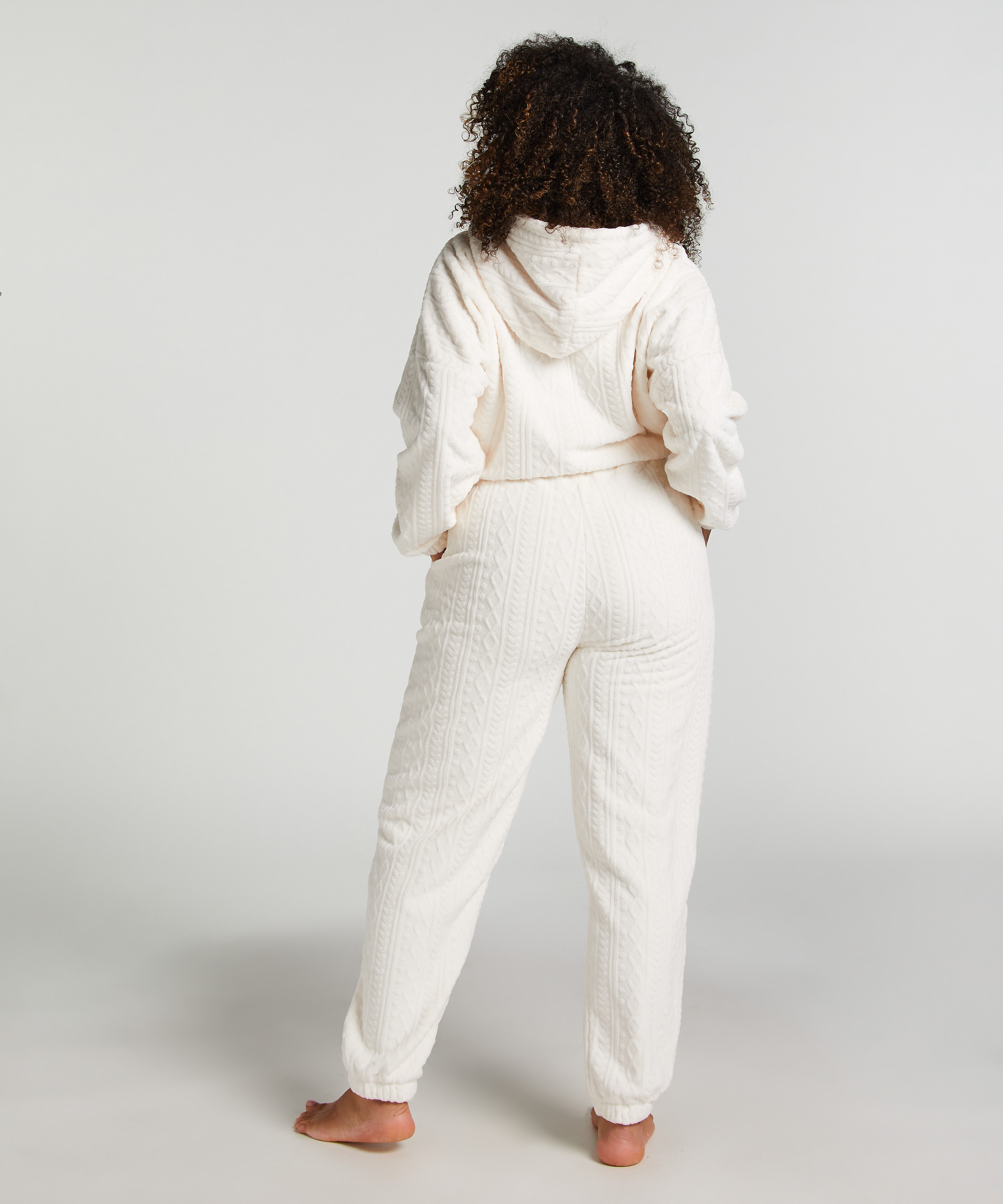 Fleece Onesie, White, main