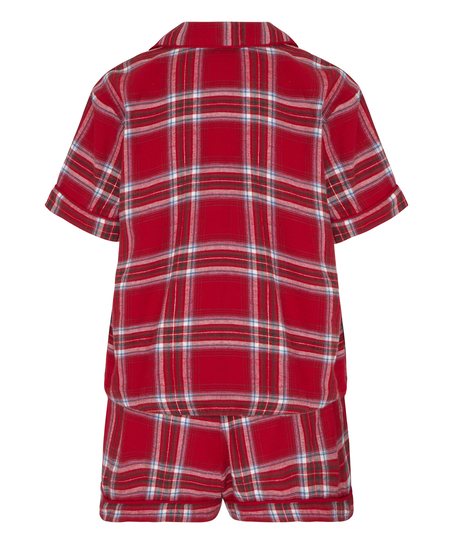 Twill pyjama set, Red