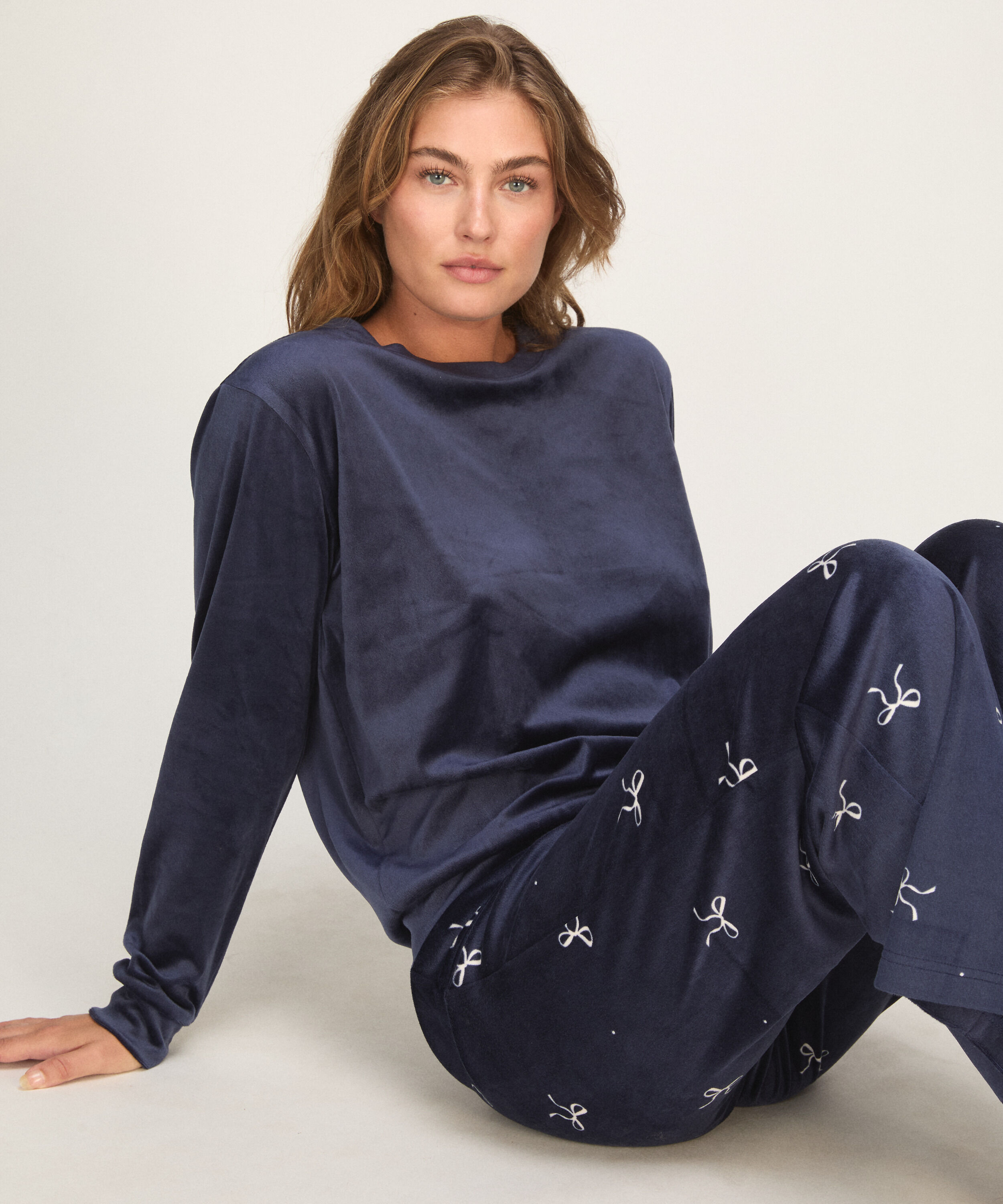 Pyjama Set Velours, Blue