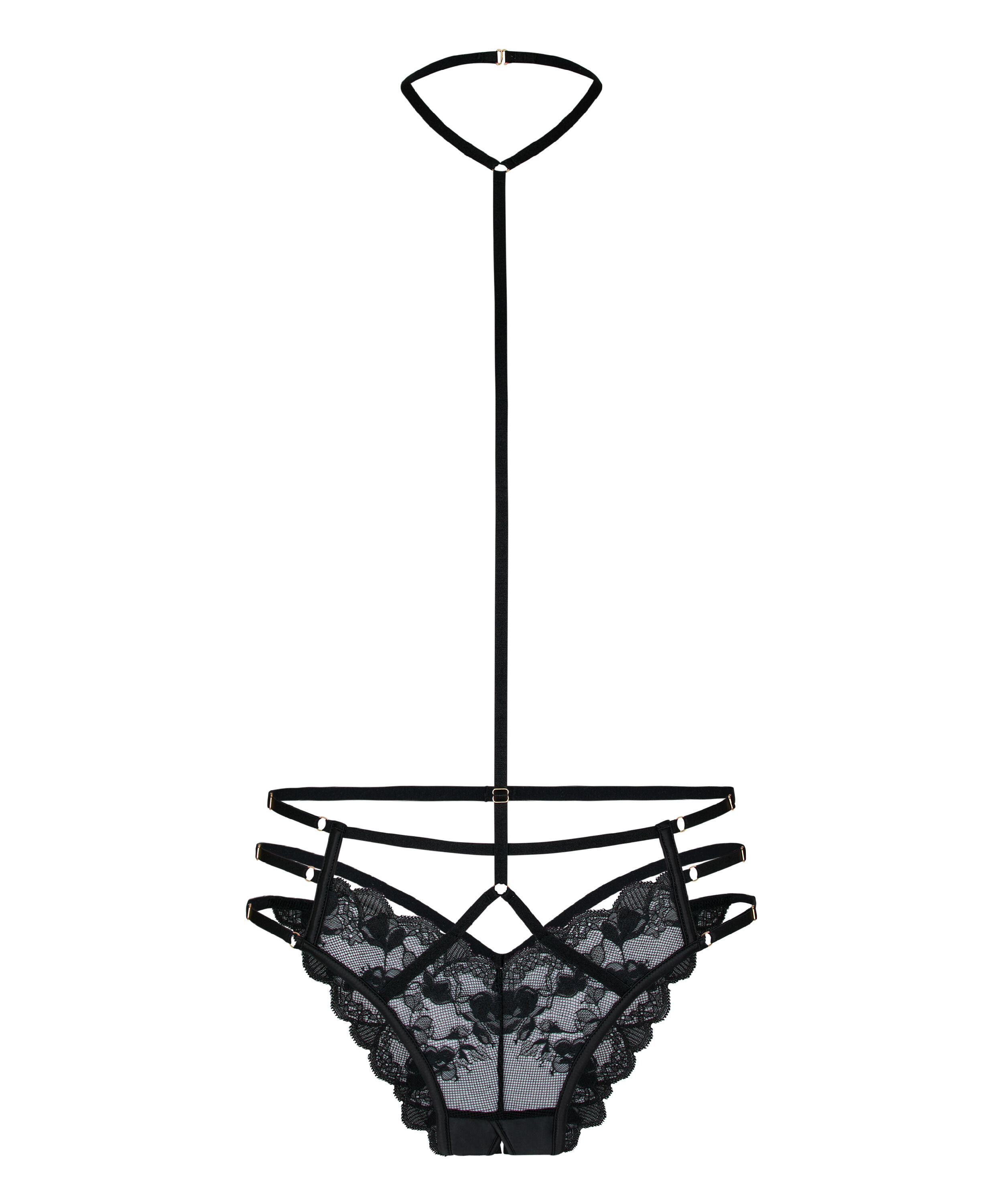 Open Crotch Brazilian Zara, Black