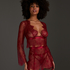 All-over Lace Top, Red